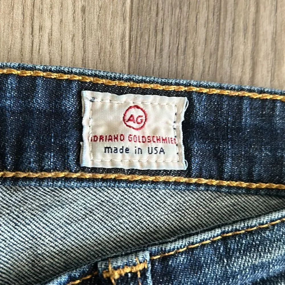 ADRIANO GOLDSCHMIED AG DENIM SUPER SKINNY LEGGING JEAN LIGHT DISTRESSING SIZE 26